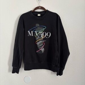 Peter Saville x Louvre Museum Size Medium Black Long Sleeve Sweatshirt